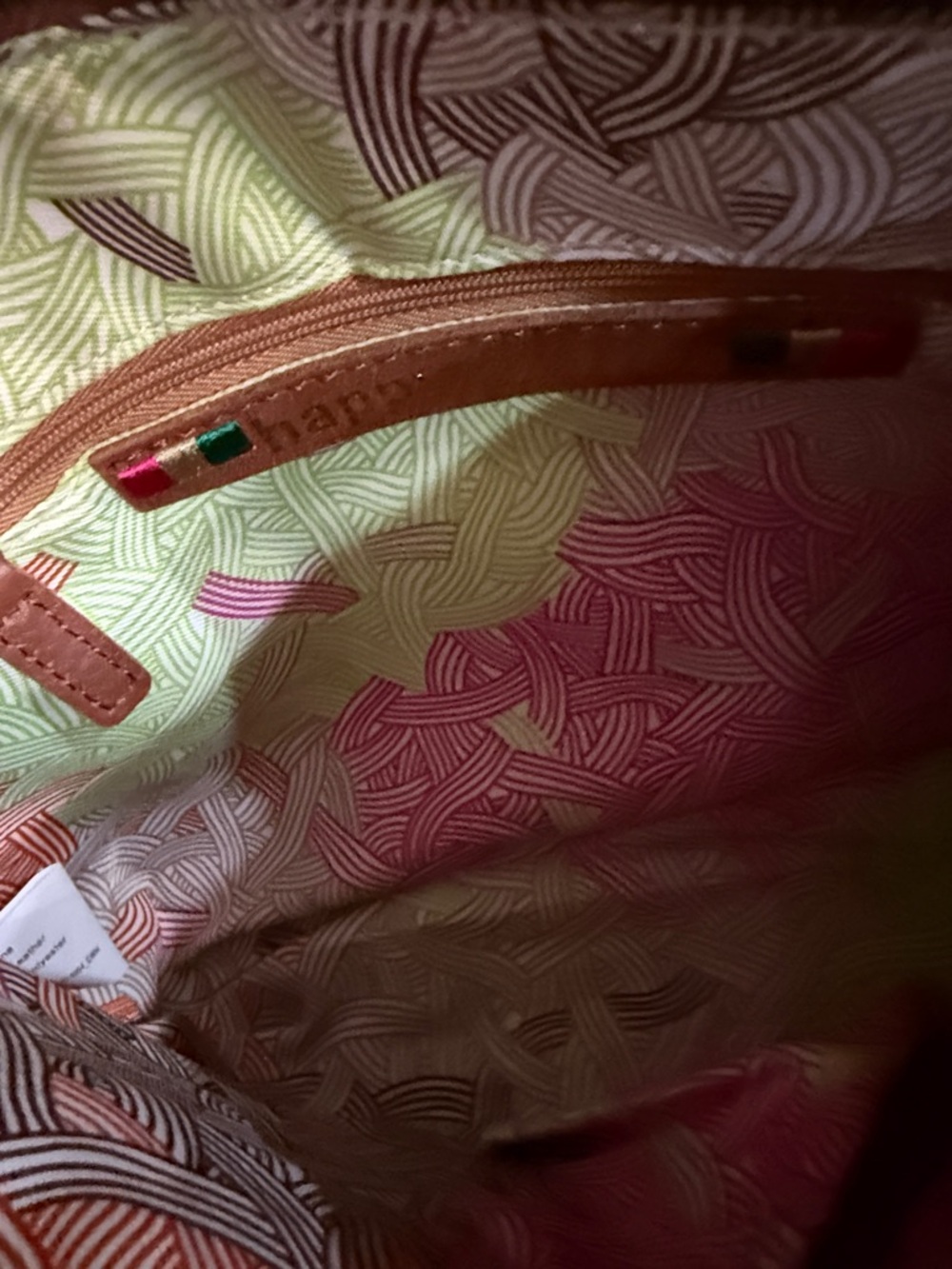The Sak “Happy & Free” Crossbody Bag in Cognac Brown with Tassel - Picture 8 of 10